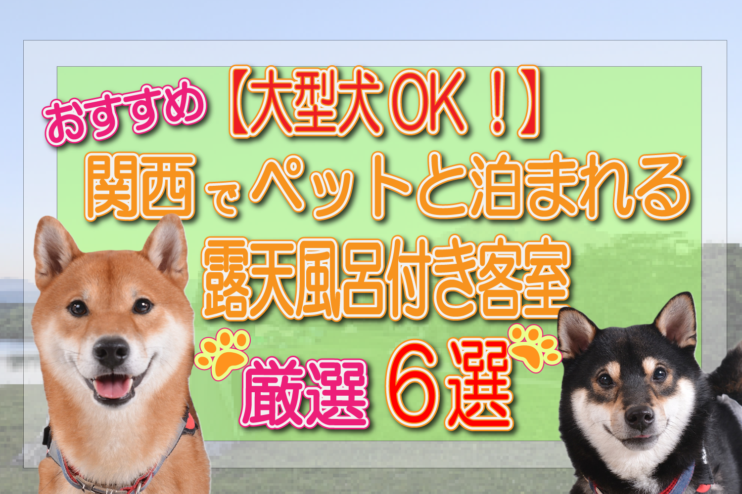 関西　ペットと泊まれる宿　露天風呂付き客室　大型犬