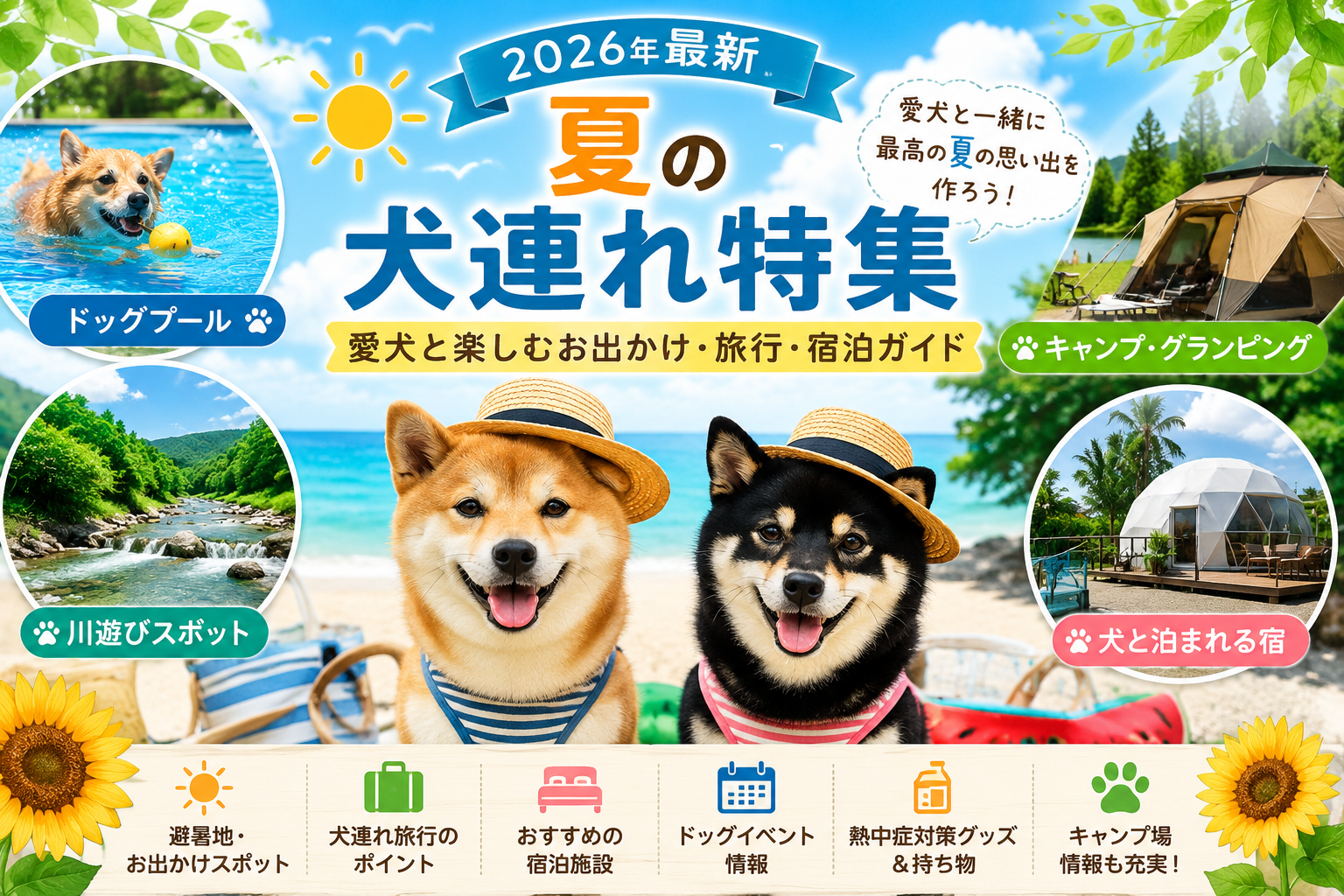 夏 犬連れ 関西