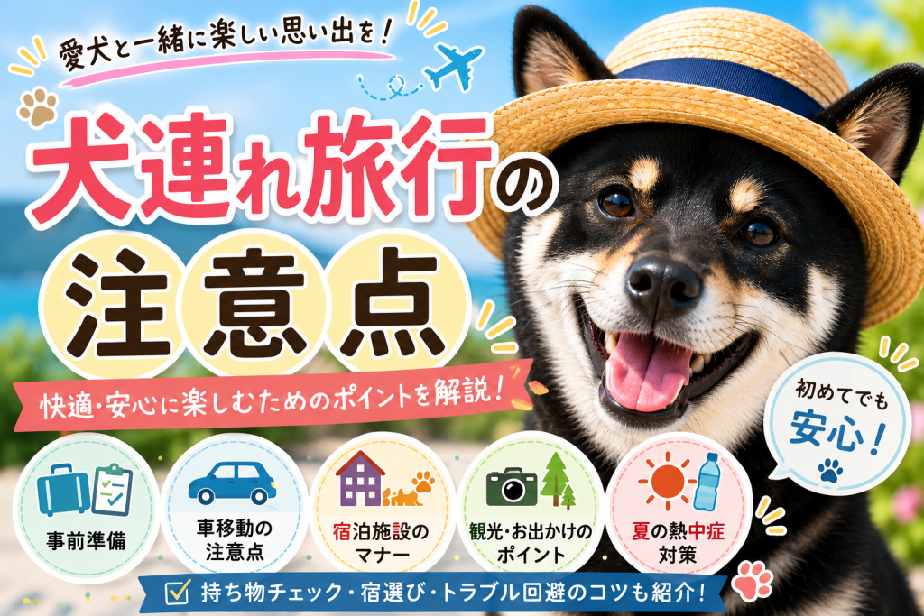犬連れ旅行 注意点